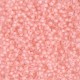 Miyuki rocailles kralen 11/0 - Semi frosted baby pink lined crystal 11-1934 